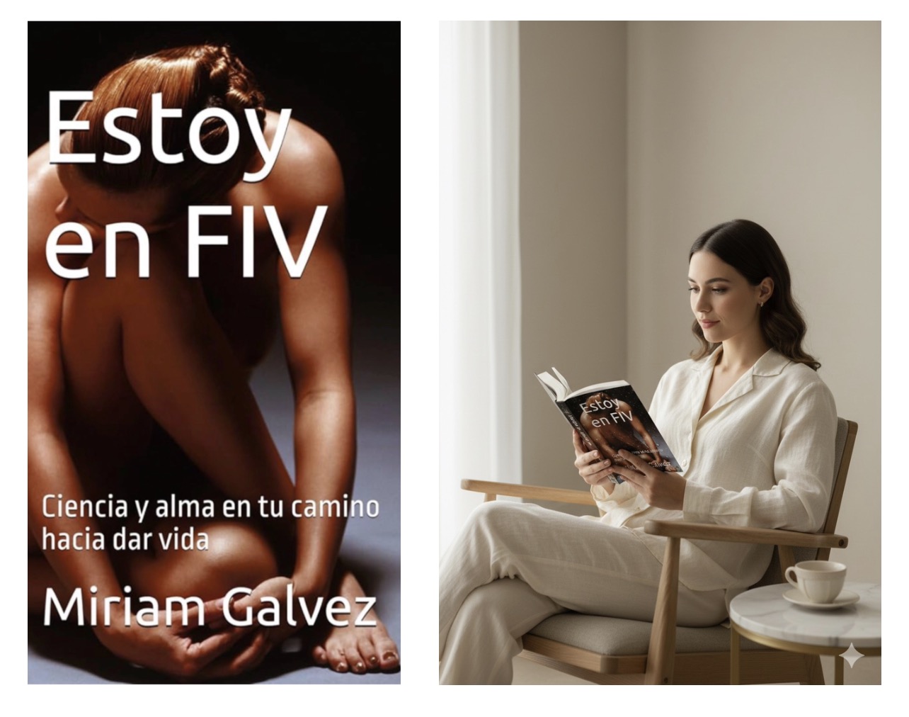 Mujer leyendo "Estoy en FIV"
